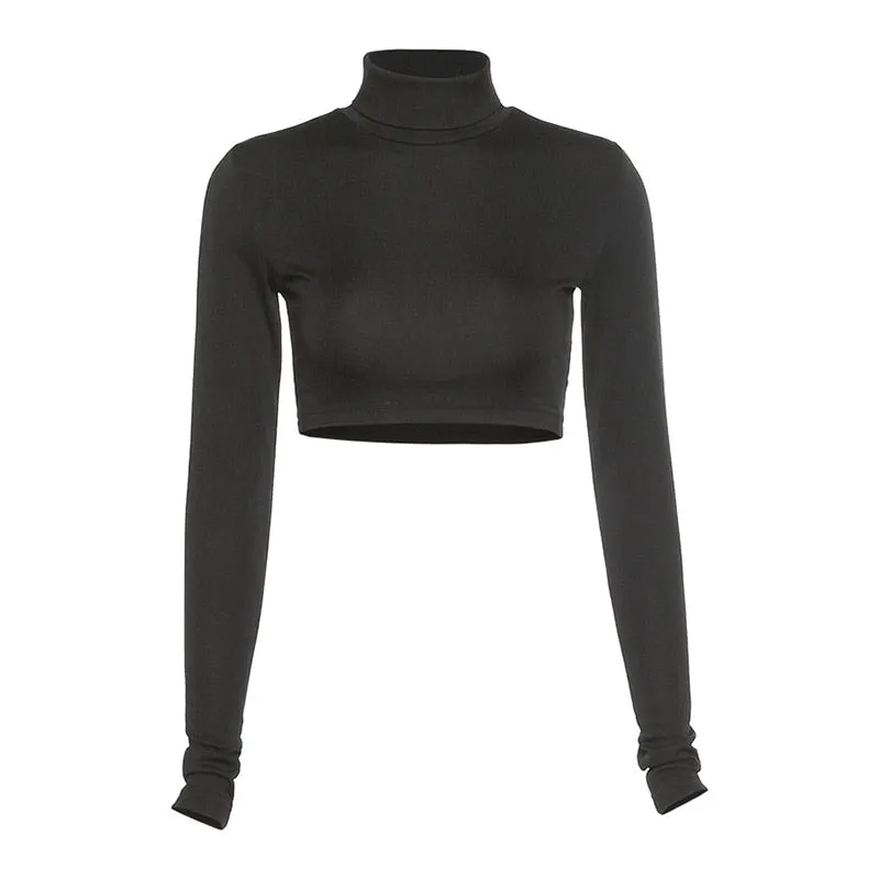 sealbeer A&A Essentials Turtleneck Crop Top