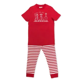 Short Sleeve ABC Train Sleepwear