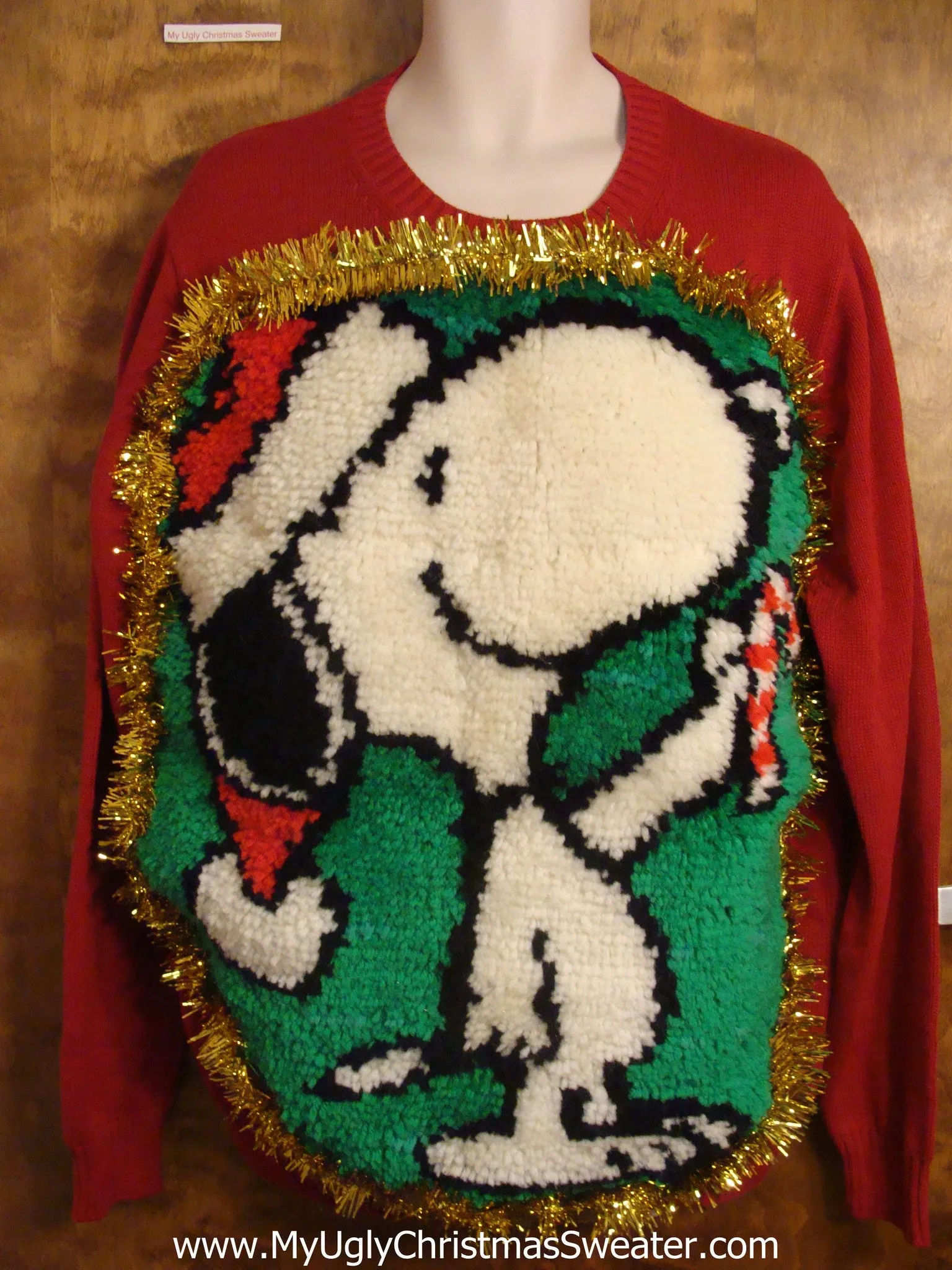 Snoopy Hook Rug Best Ugly Christmas Sweater