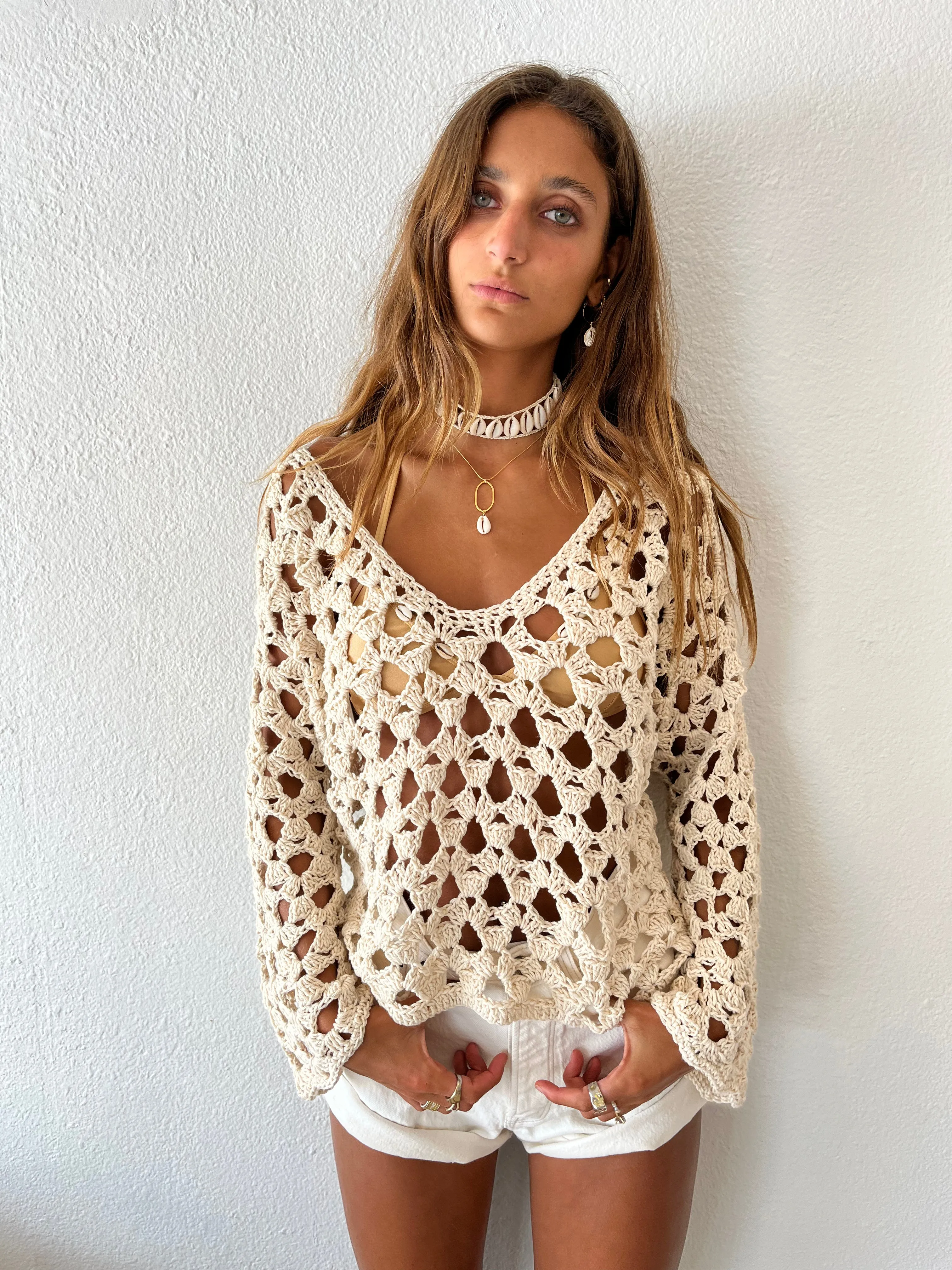 Solanas Crochet Sweater