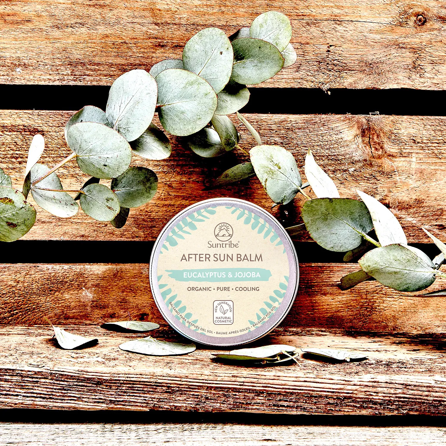 Suntribe Natural After Sun Balm Eucalyptus and Jojoba Light Green | Buy Suntribe Natural After Sun Balm Eucalyptus and Jojoba Light Green here | Outnorth