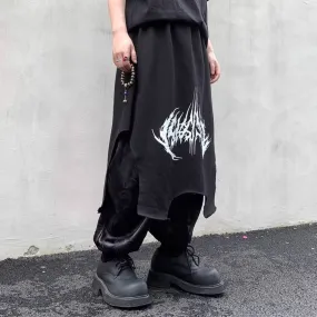 Three-dimensional Cutting Raw Edge Design Culottes