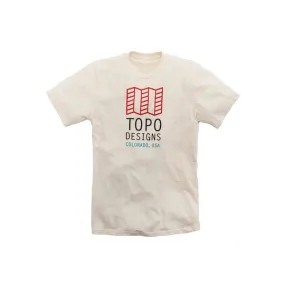 Topo Designs Original Logo T-Shirt - Natural