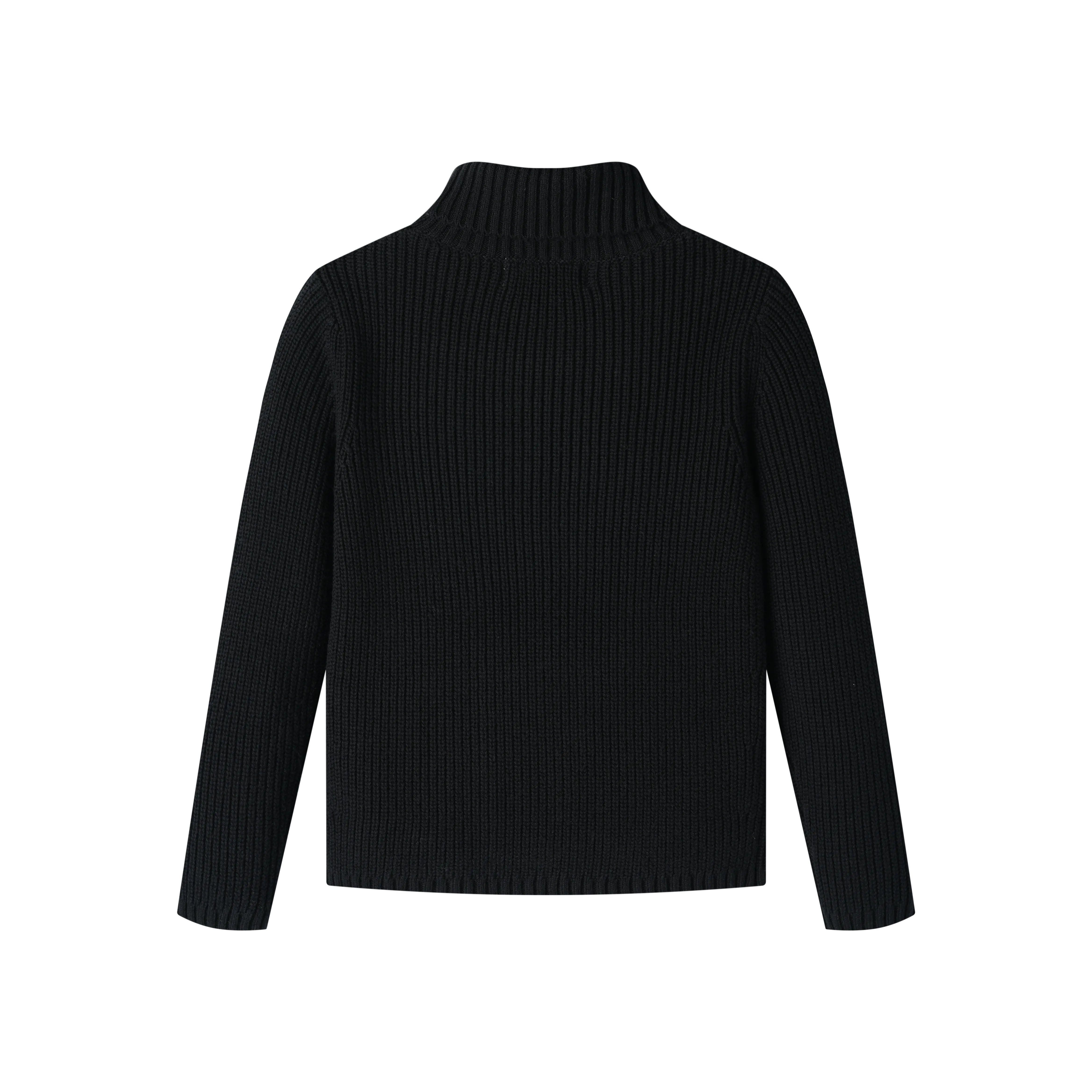 turtleneck sweater - black