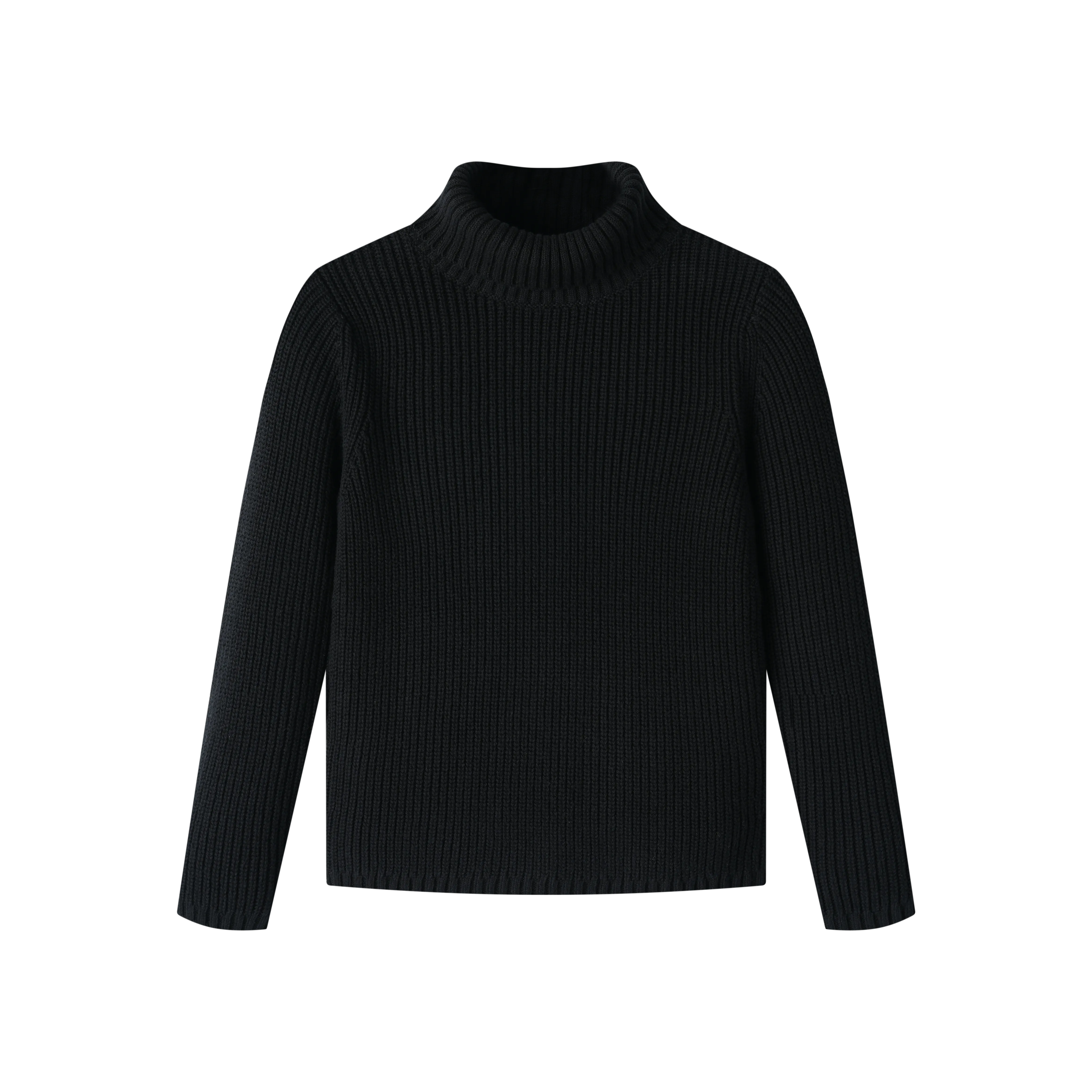 turtleneck sweater - black