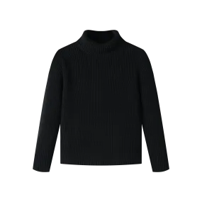 turtleneck sweater - black