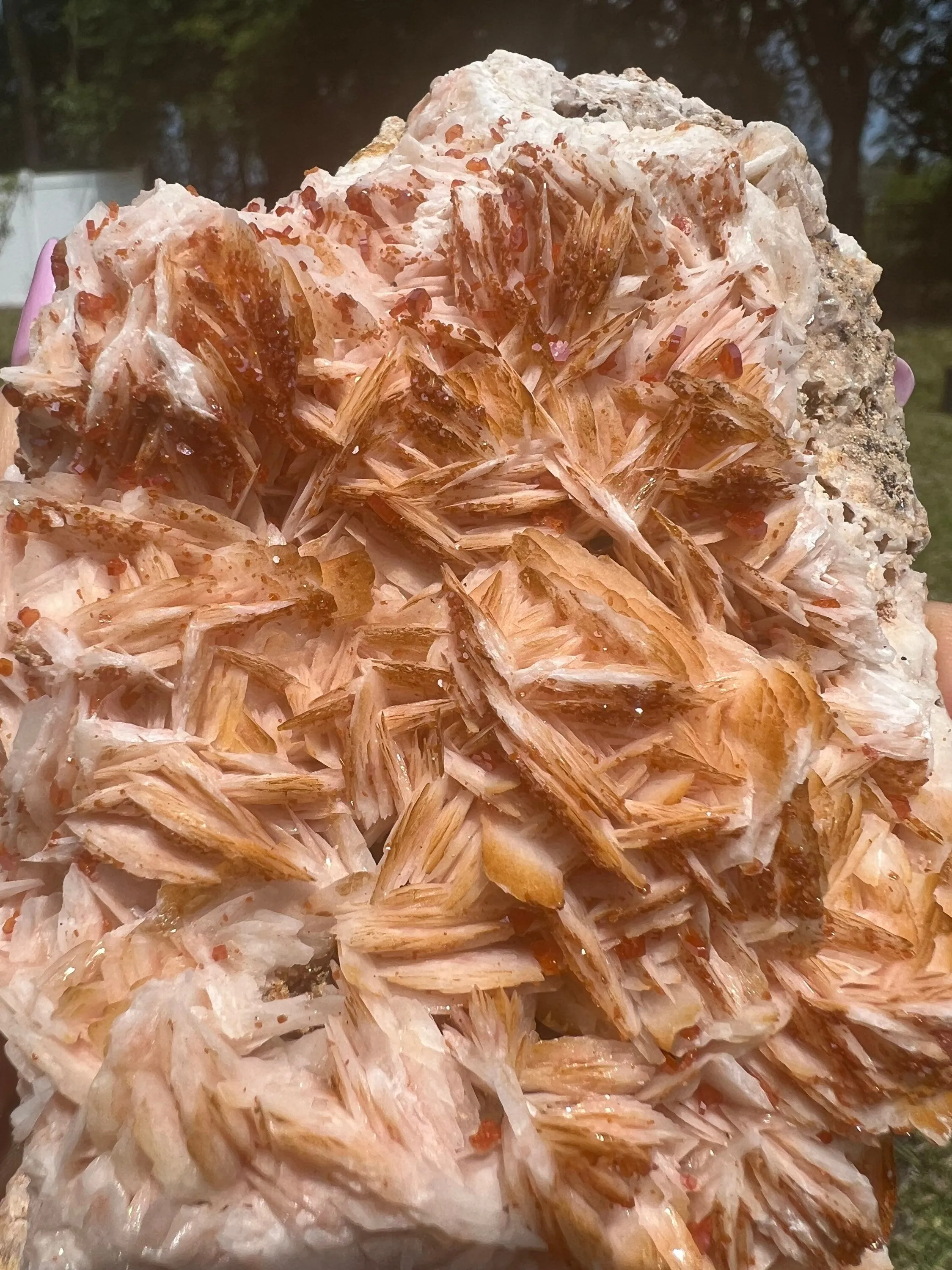 Vanadinite on Baryte 2pounds 6oz