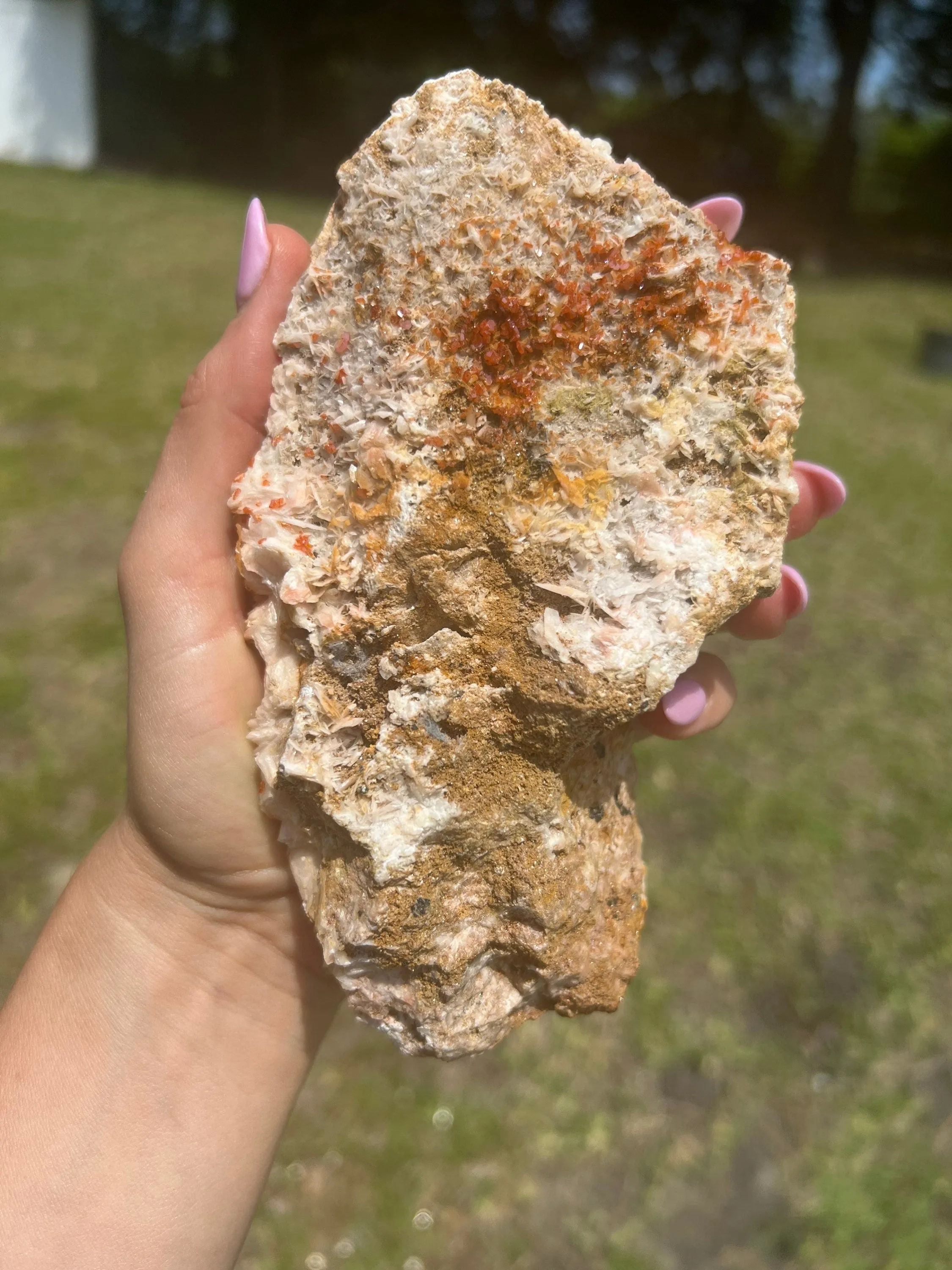 Vanadinite on Baryte 2pounds 6oz