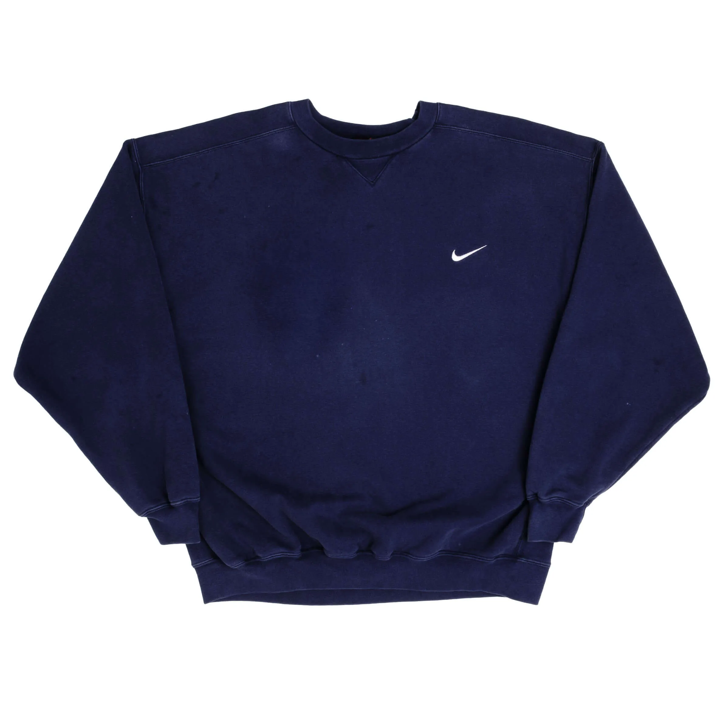 VINTAGE CLASSIC NIKE SWOOSH BLUE HEAVYWEIGHT SWEATSHIRT 90s XL NAVY