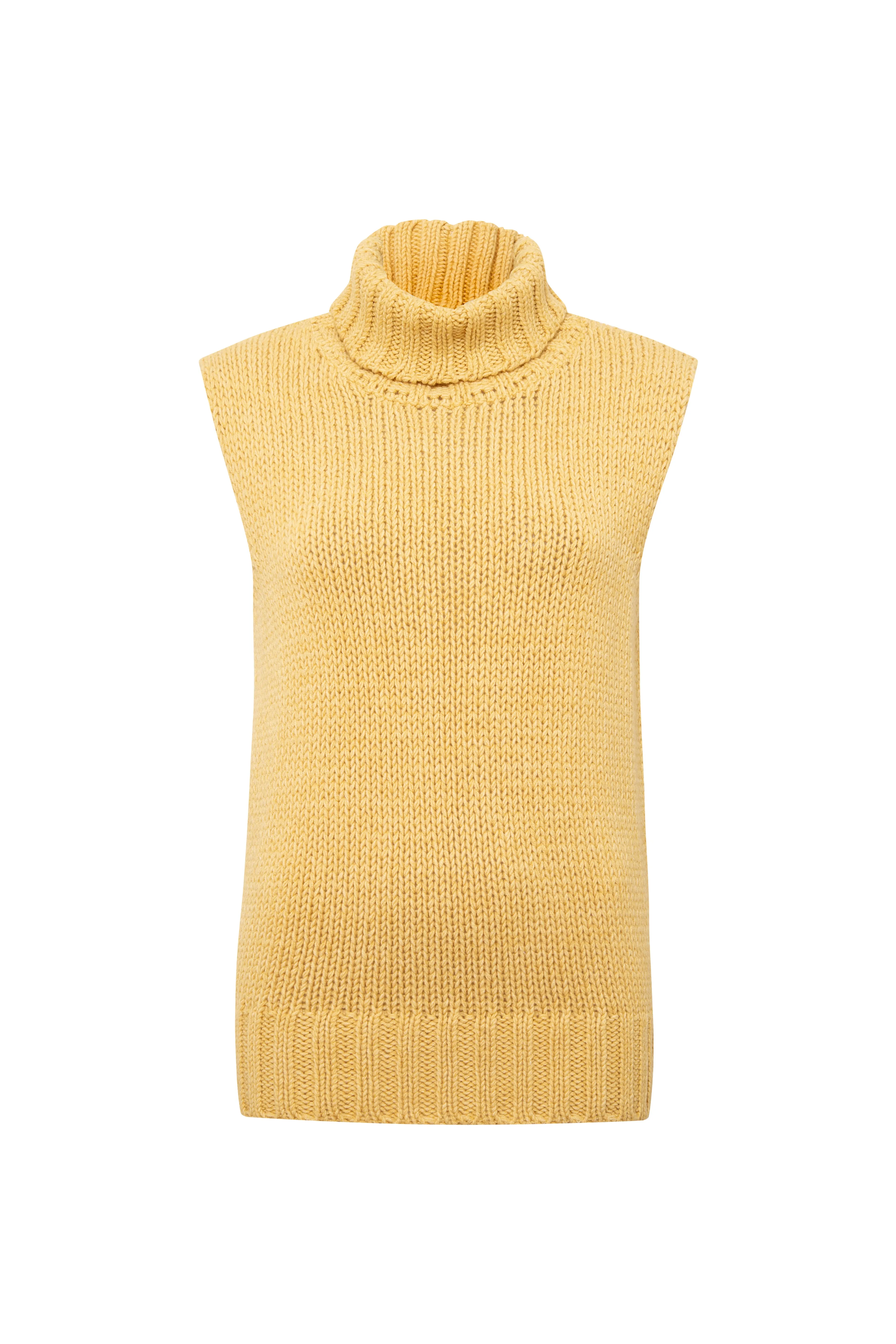 VONS - Chunky turtleneck vest with logo detail