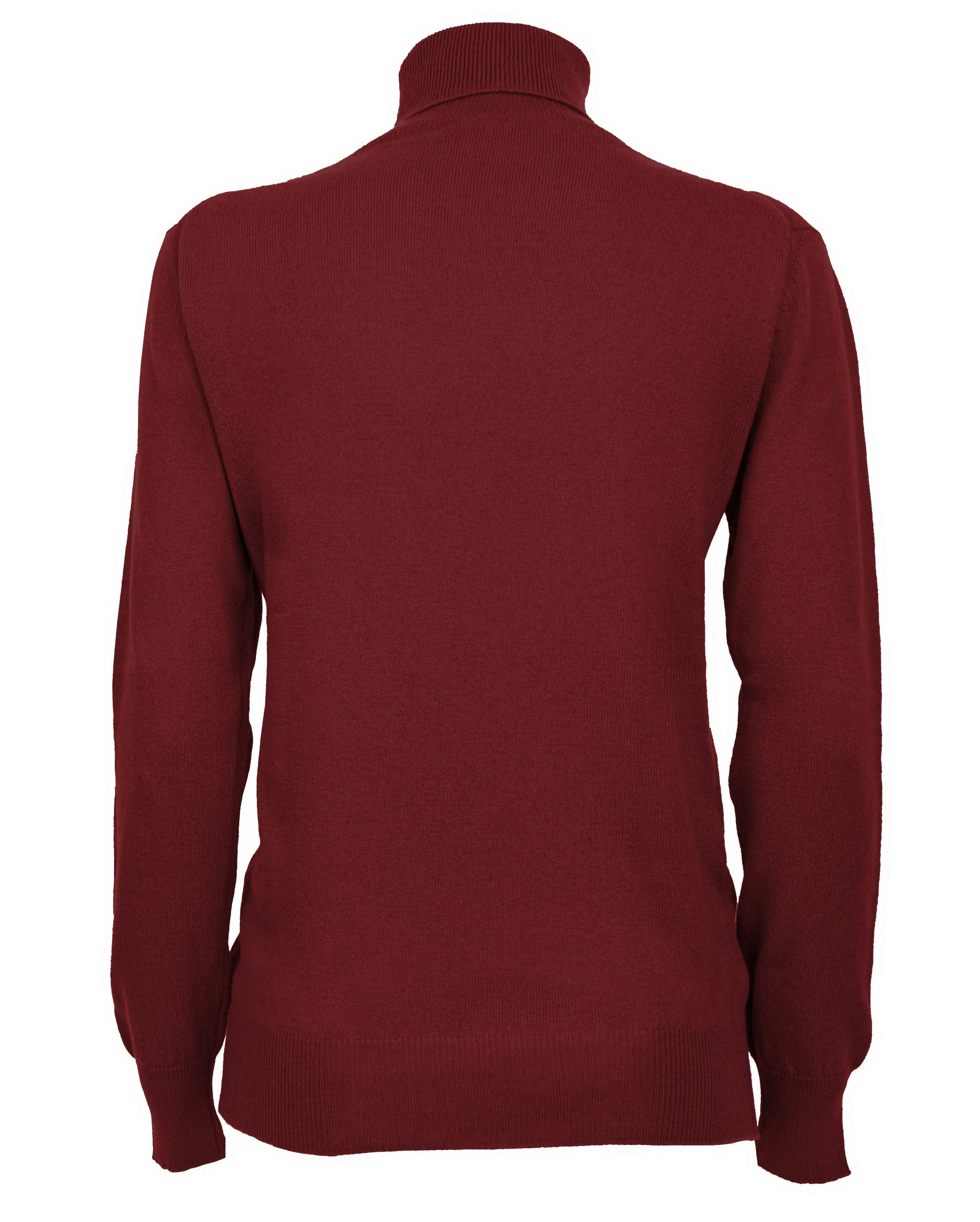 Women's Pure Cashmere Turtleneck Sweater Bordeaux