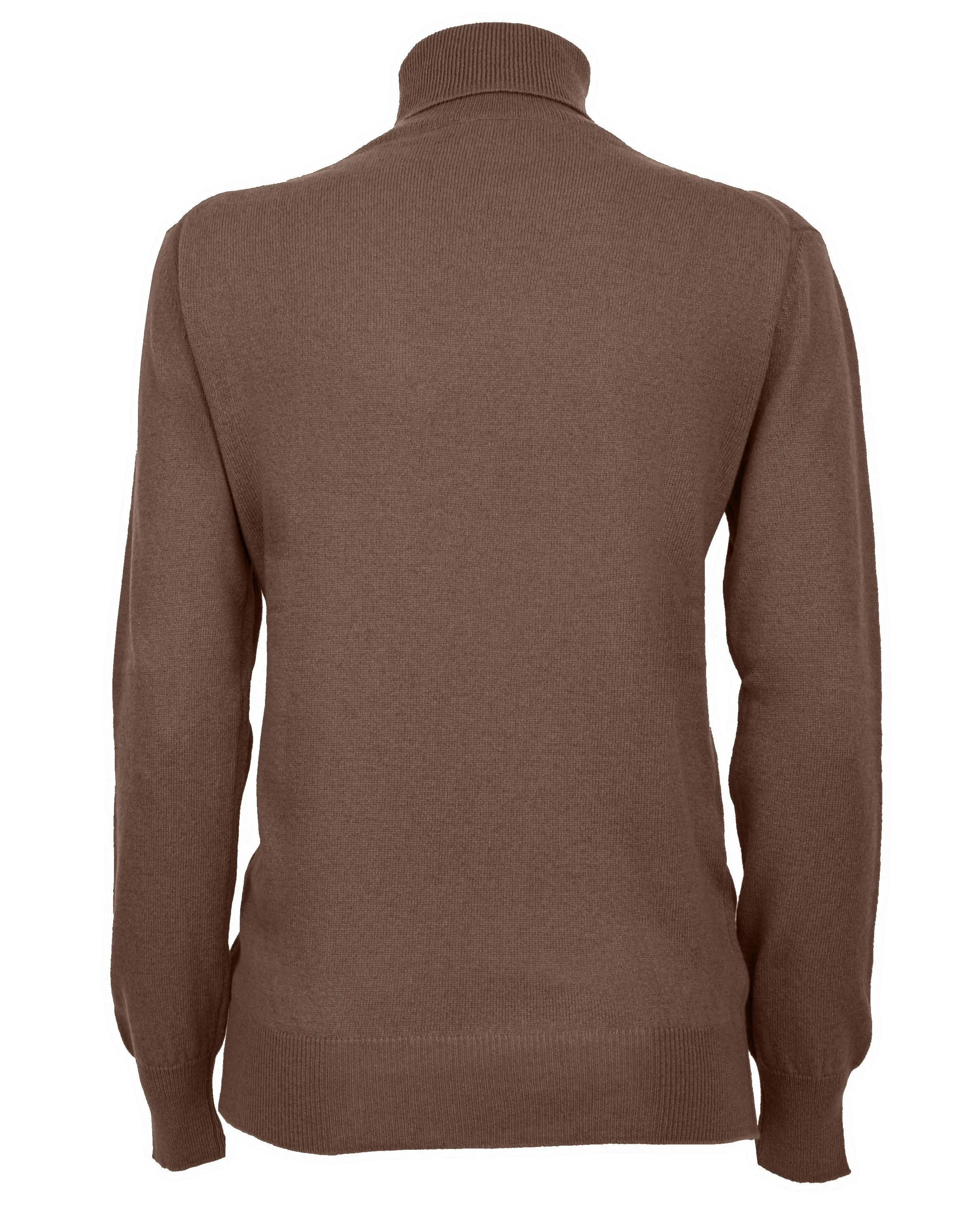 Women's Pure Cashmere Turtleneck Sweater Brown