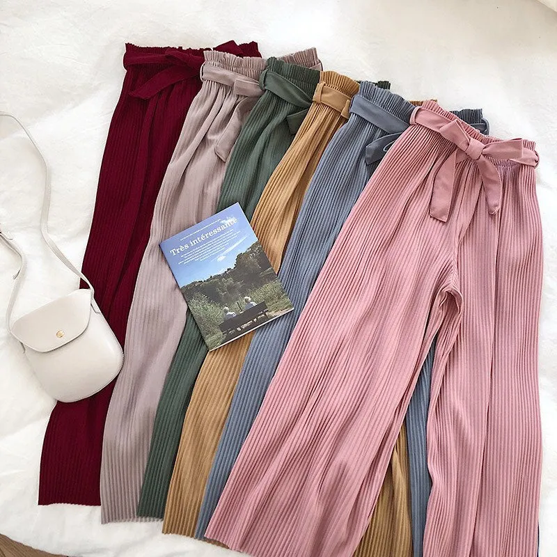 Women's Summer Casual Ankle Length High Waist Pants