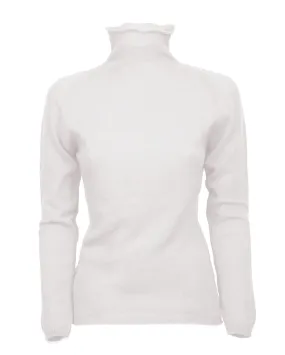 Women's Ultralight Cashmere Raglan Turtleneck Off-White