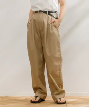 【WOMEN】upper hights 2TUCK WIDE CHINO PT