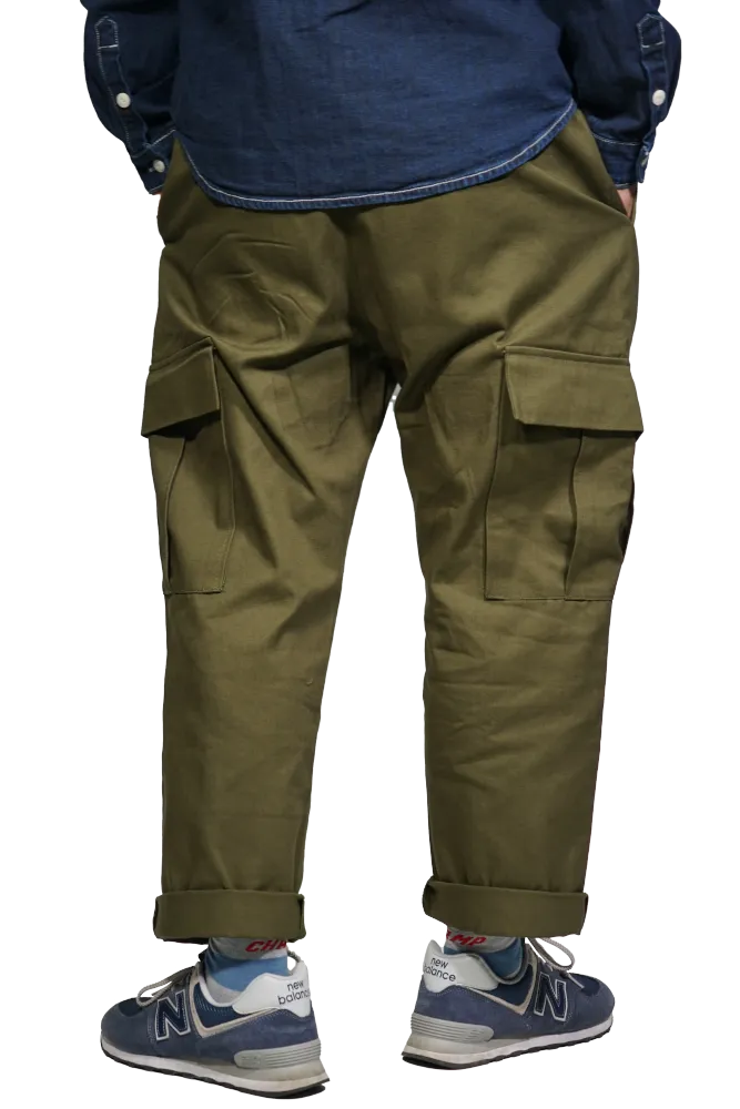 Worker Cargo Pants In Army Green